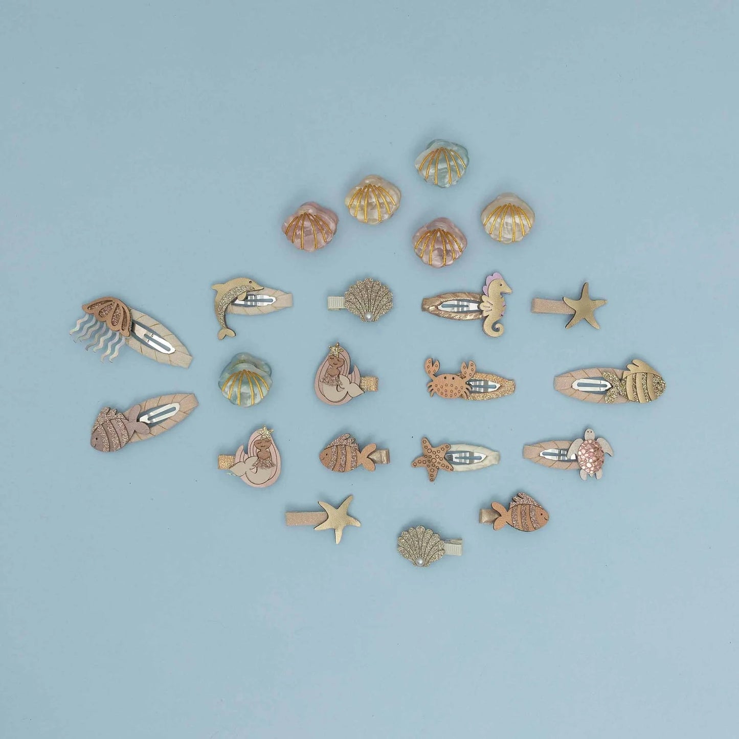 Mini Shell Claw Clips