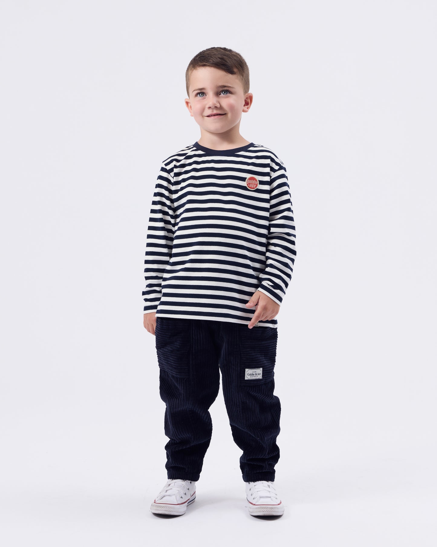 Essential Logo Striped Long Sleeve Top