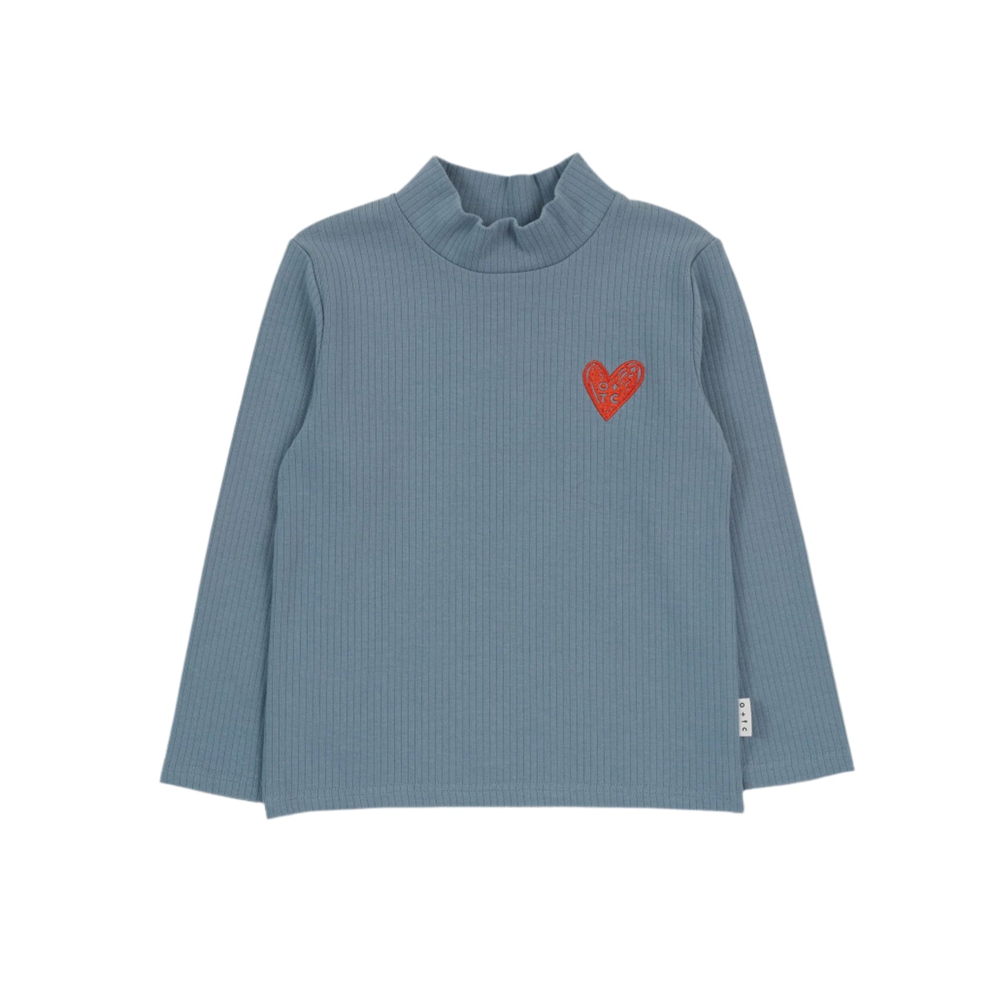 Belair Blue Mock Neck Skivvy