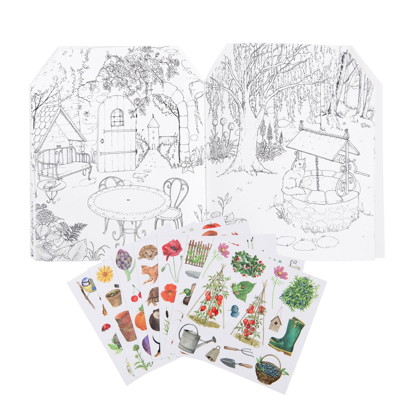 Le Jardin Gardener Sticker & Colouring Book