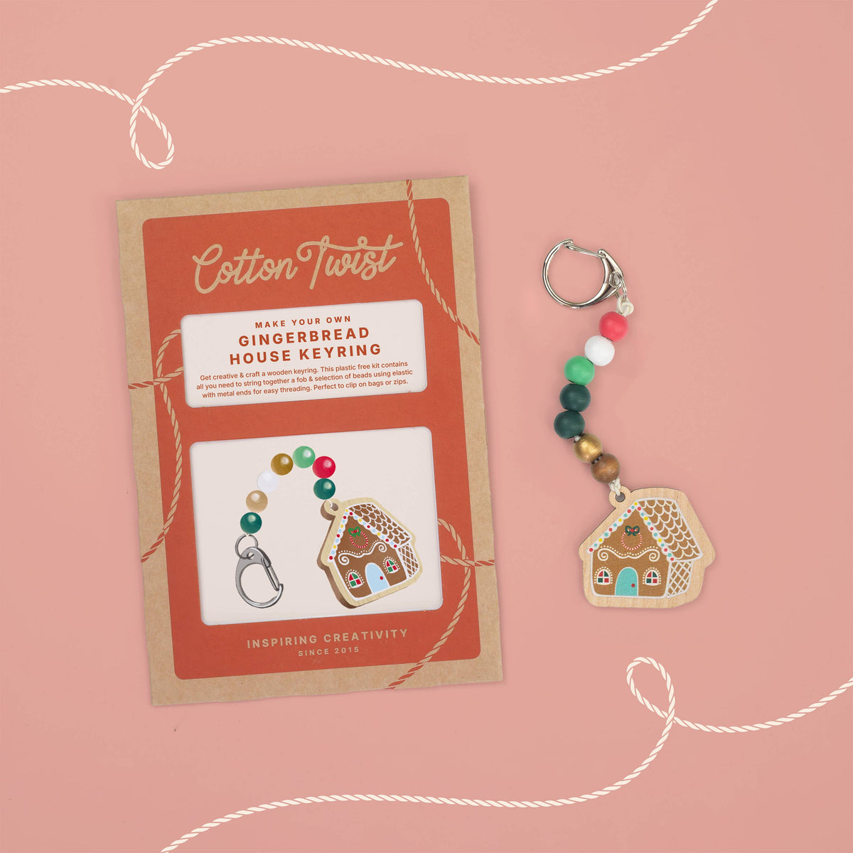 Make Your Own Gingerbread House Keyring