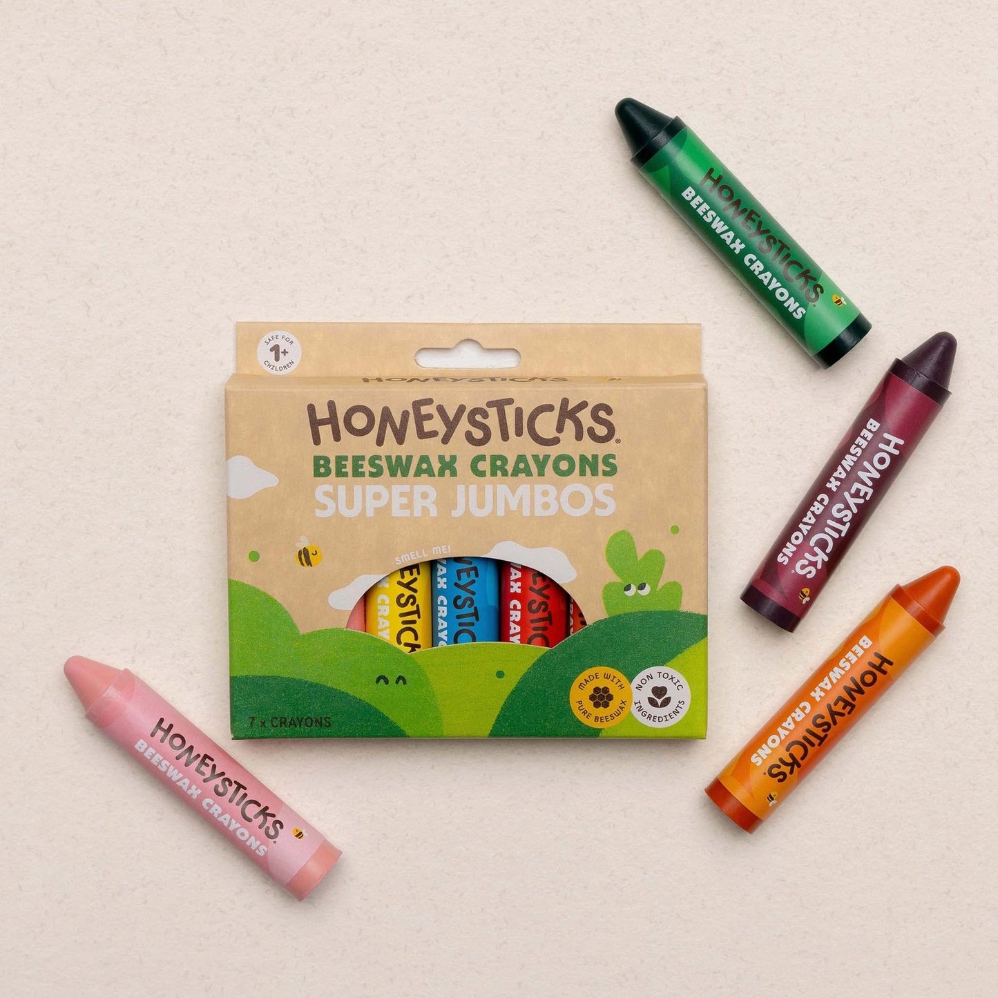 Beeswax Crayons Super Jumbos