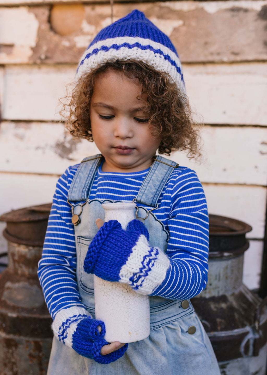 Denmark Mittens / Blue