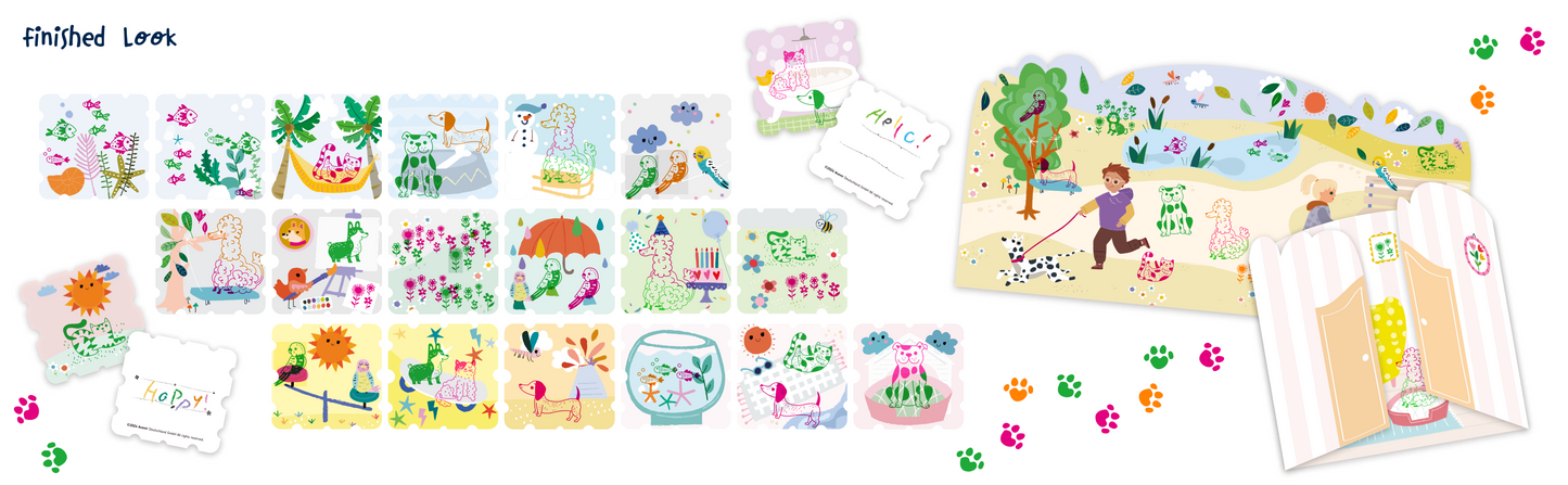 Stamp Art: My Lovely Pets