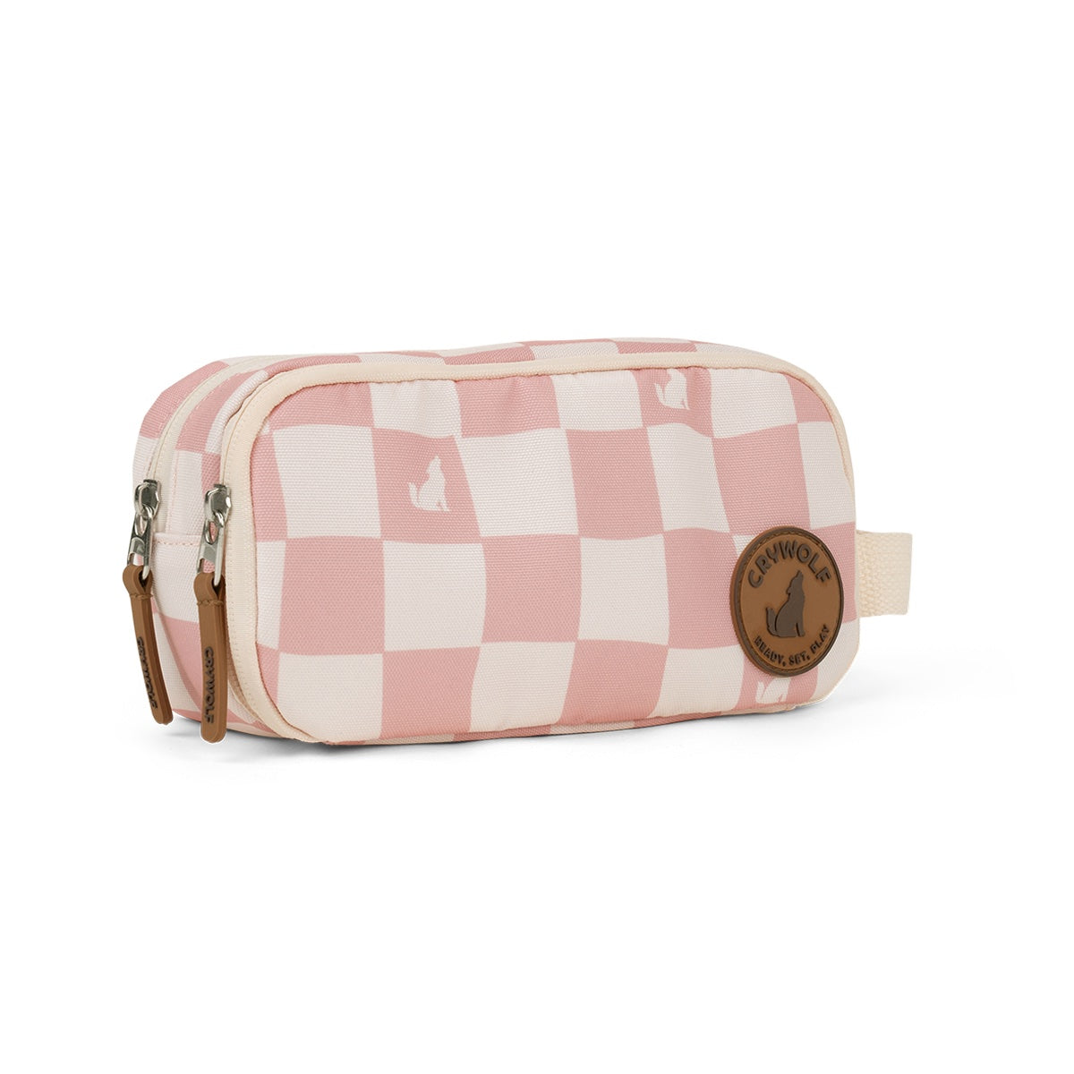 Pink Checks Fable Pencil Case