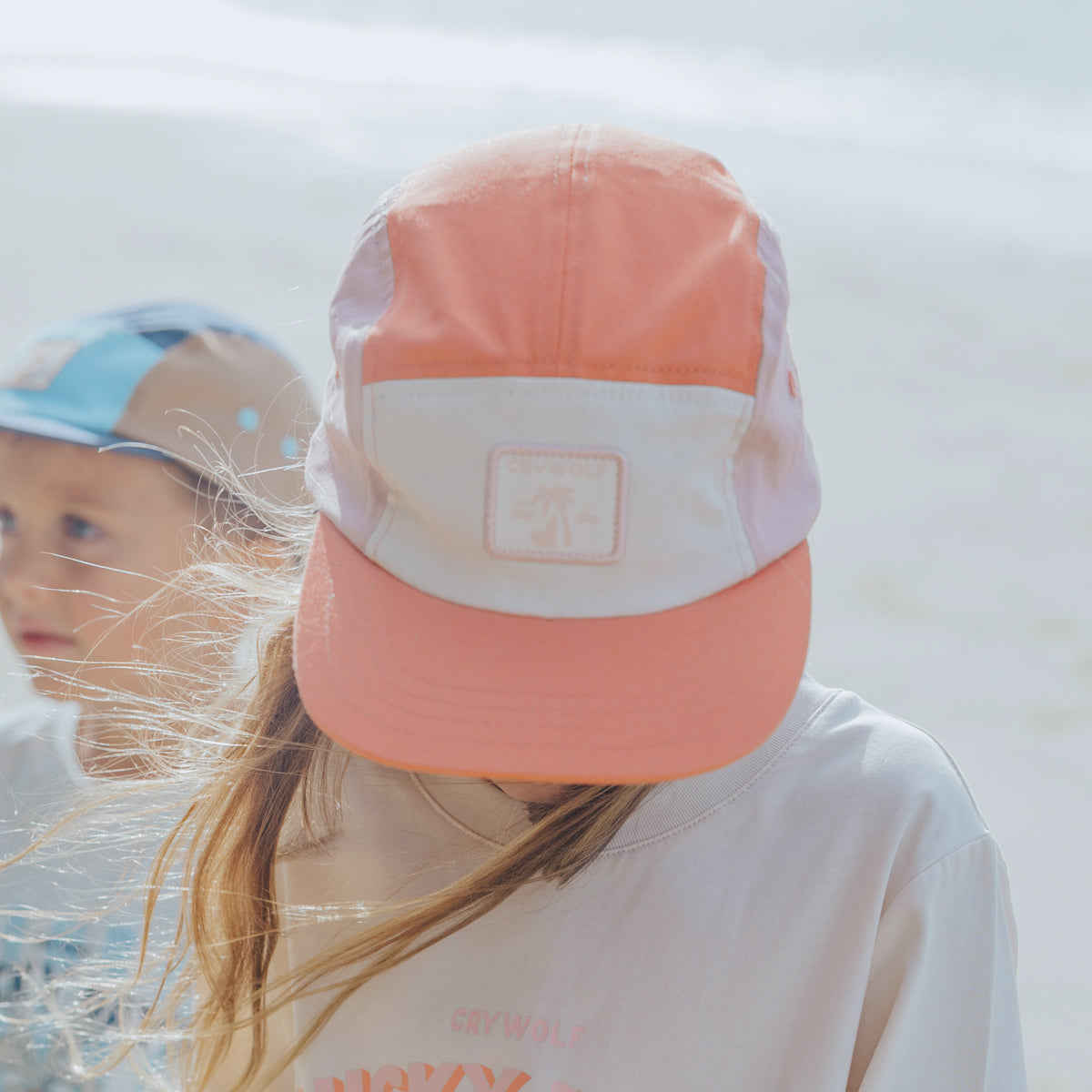Coral Colourblock Lucky Cap