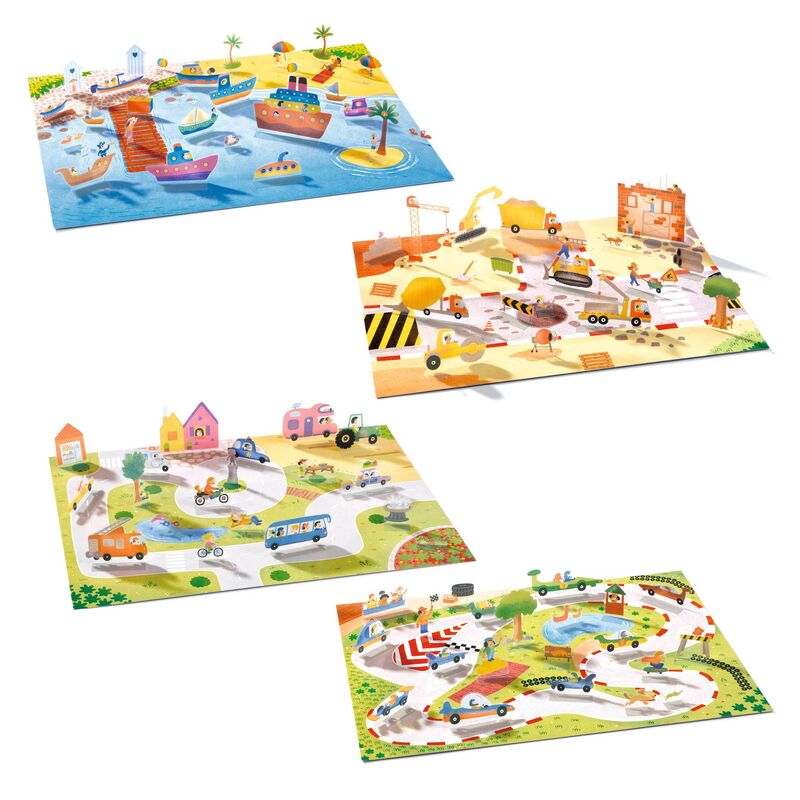 Vehicles 80 pc Lift-Up Stickers