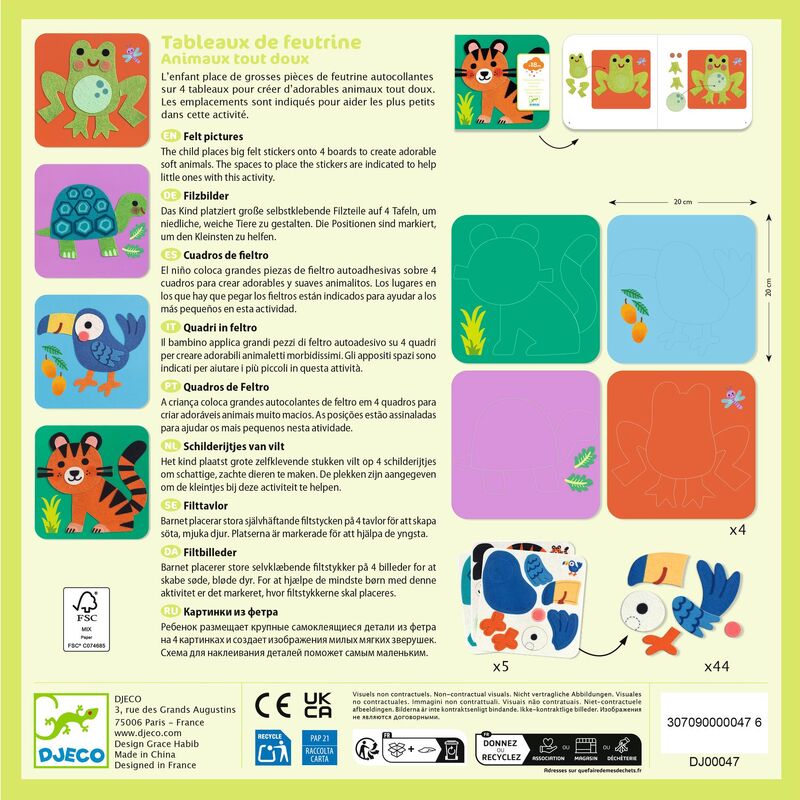 Soft Animals Collage Activity