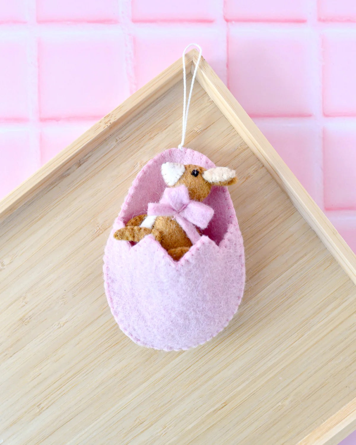 Easter Kangaroo in Egg Pouch