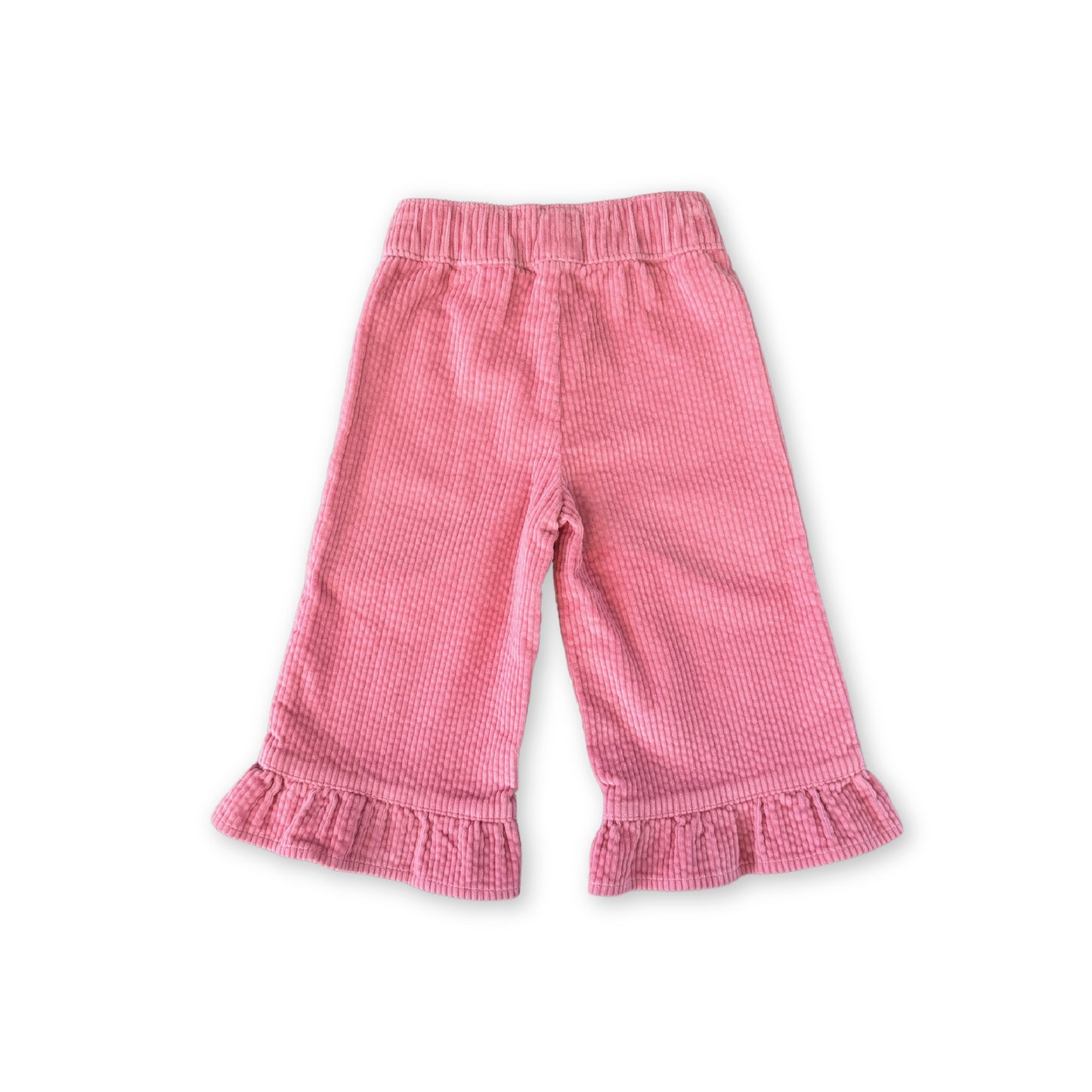 Organic Cord Frill Pant / Sorbet