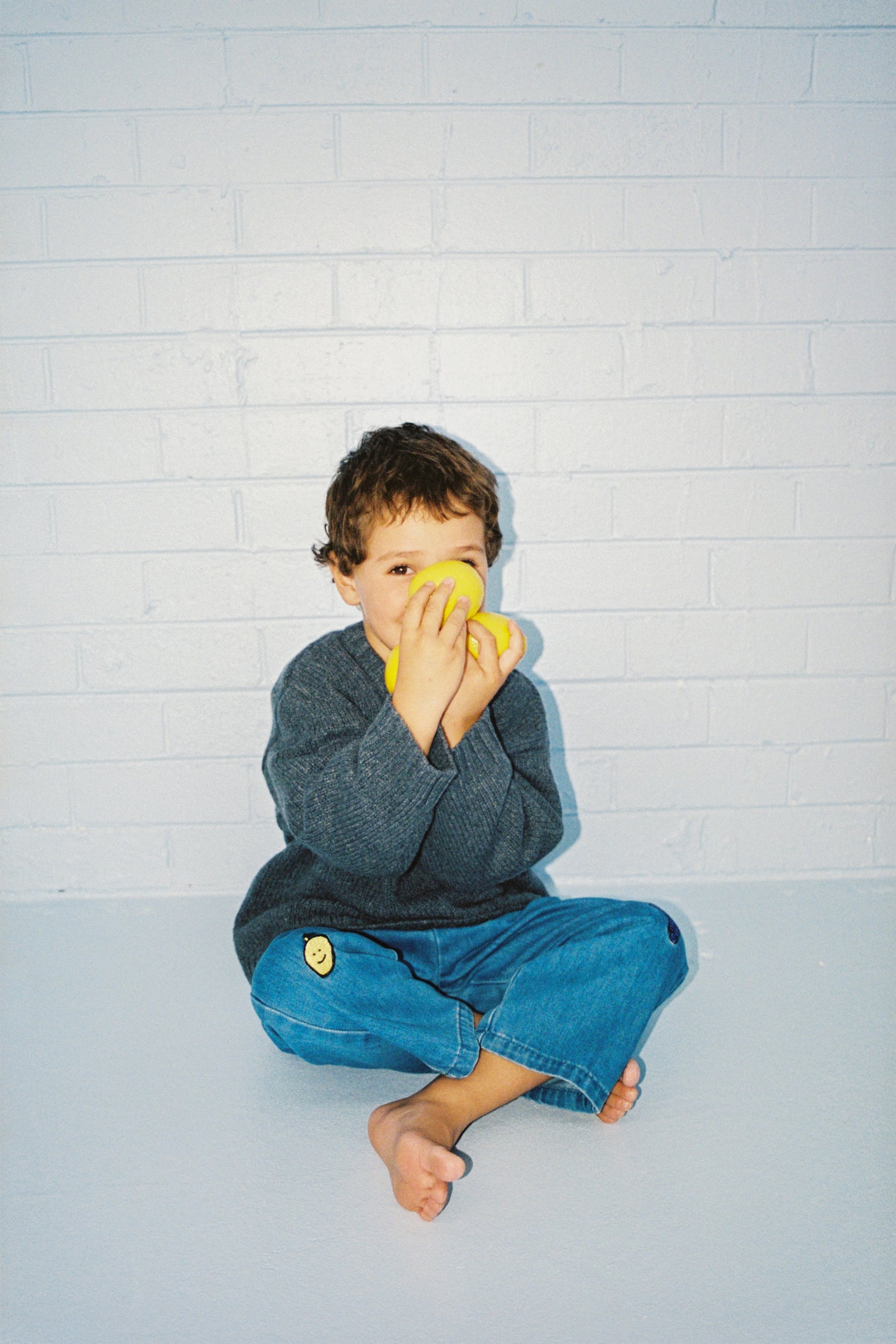 Organic Fruit Salad Denim Pants