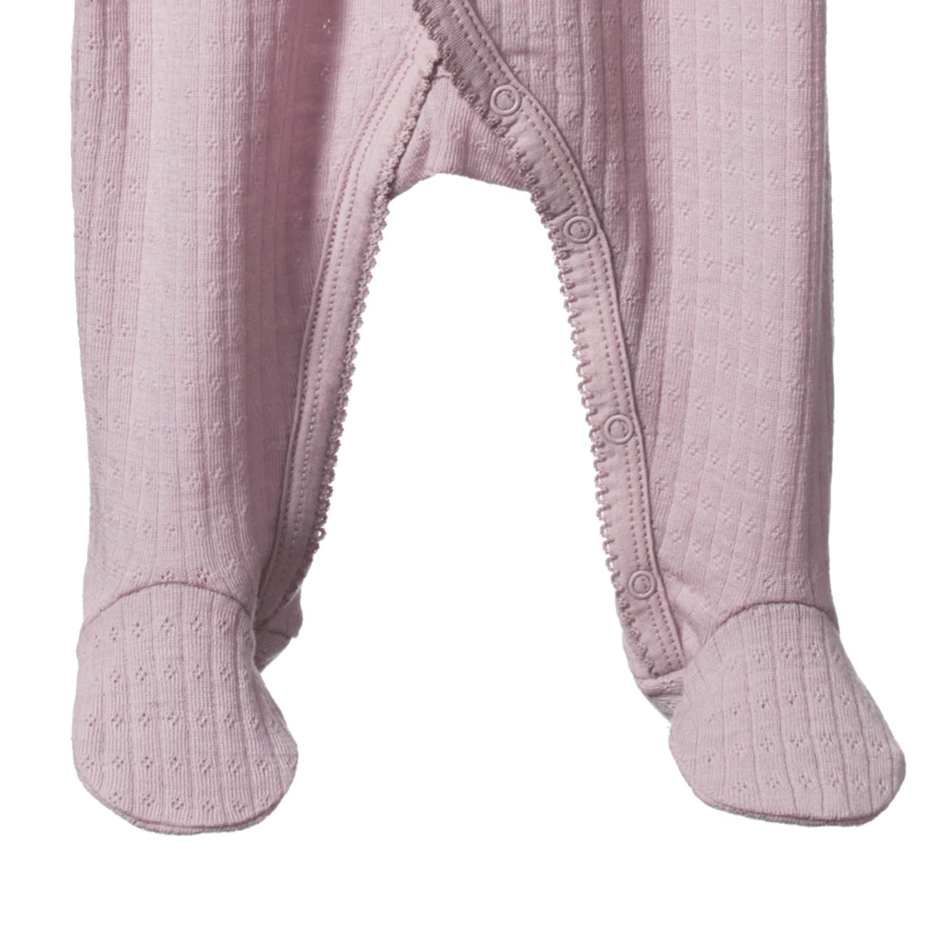 Merino Pointelle Kimono Stretch & Grow / Lilac