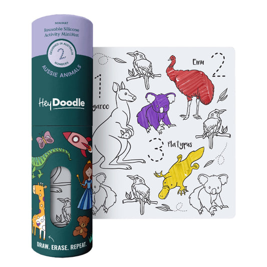 Silicone Drawing Mini Mat / Aussie Animals