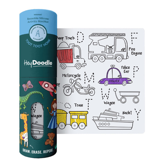 Silicone Drawing Mini Mat / Toot Toot Honk Honk