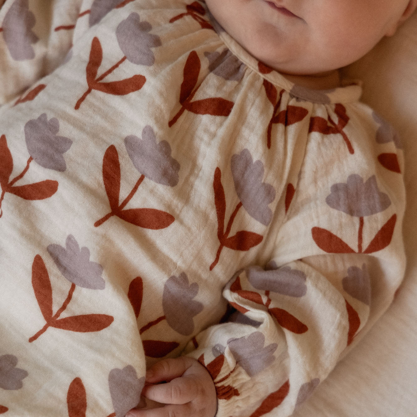 Meadow Bodysuit Muslin / Fleurette Print