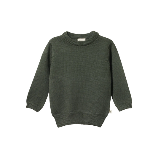Merino Knit Pullover / Thyme