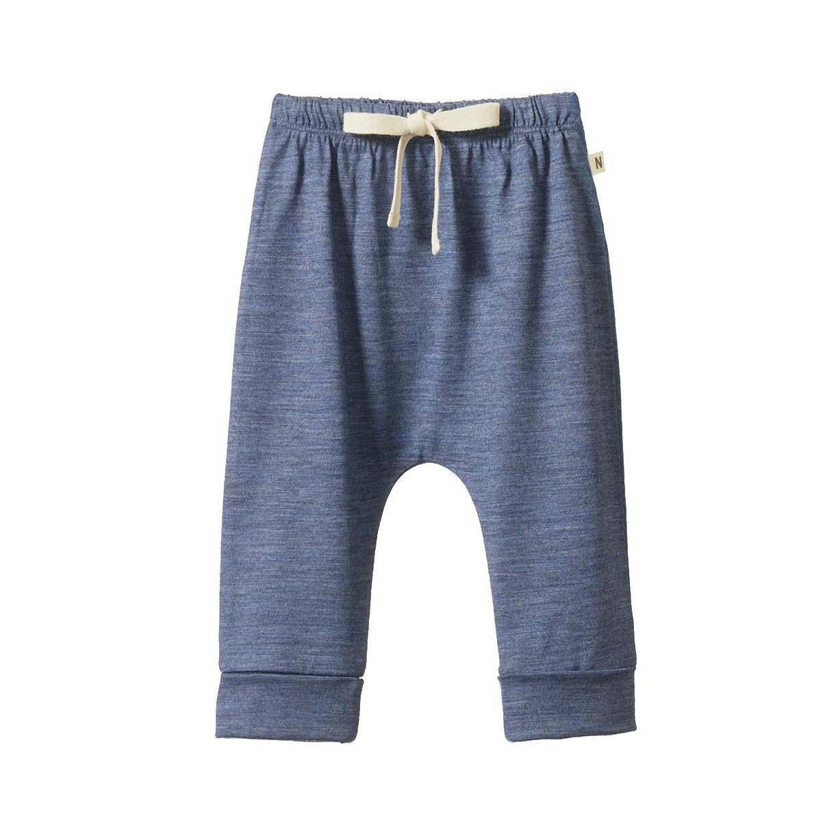 Merino Drawstring Pants / Vintage Indigo