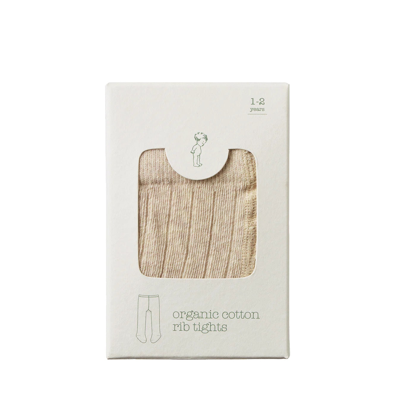 Organic Cotton Tights / Oatmeal Marl