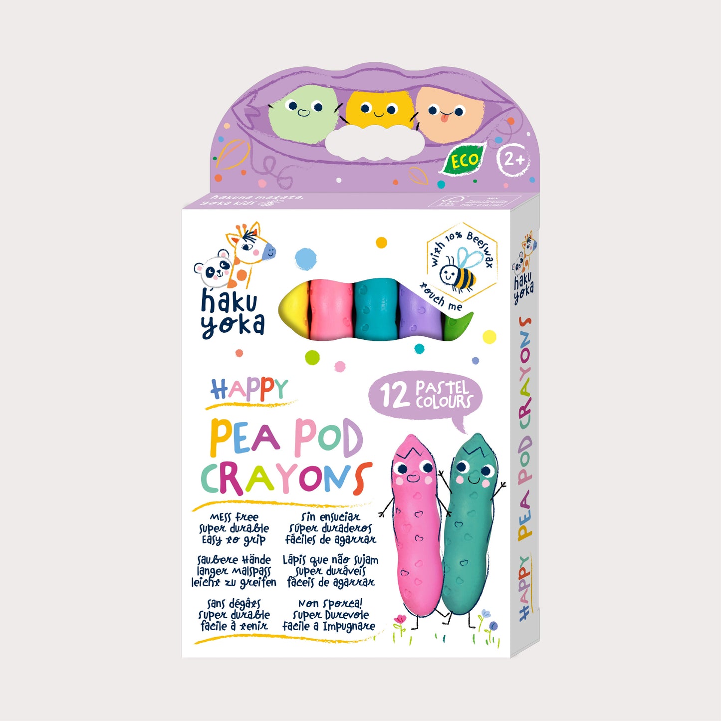 Pea Pod Crayons / 12 Pack Pastel