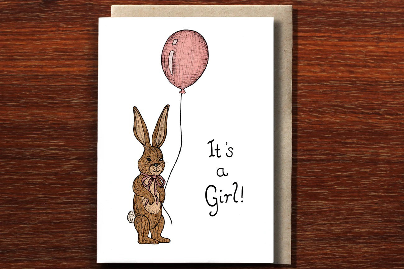 Greeting Card / Rabbit Baby Girl