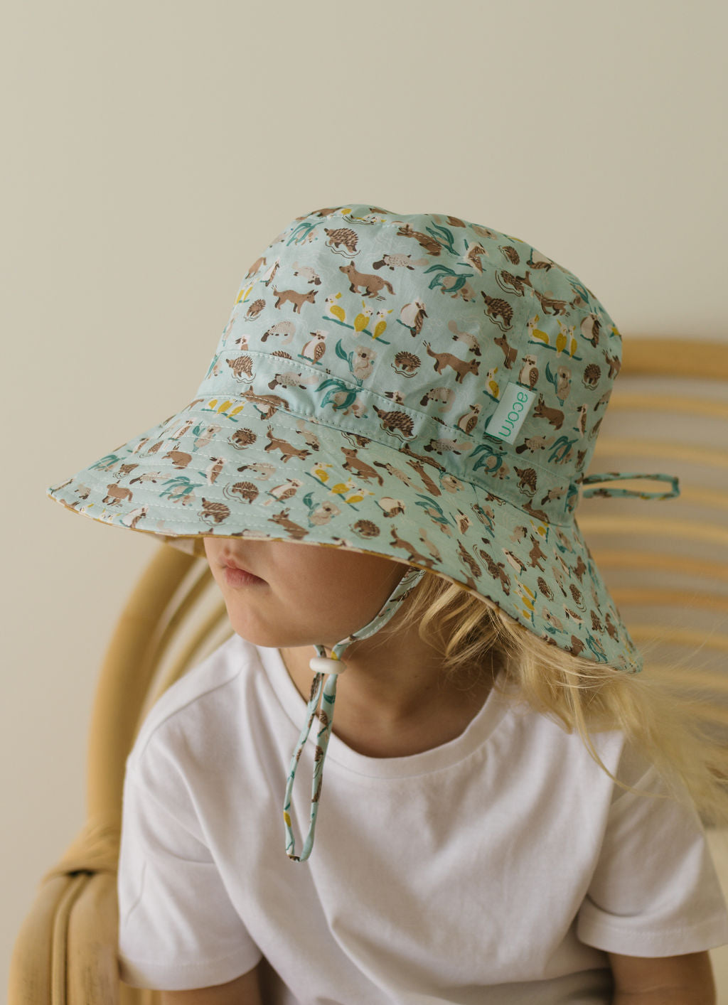 Aussie Bush Friends Wide Brim Bucket Hat