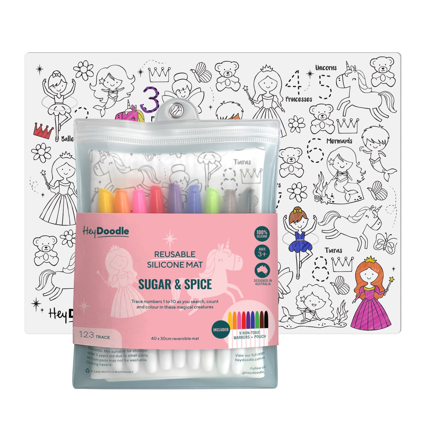 Silicone Drawing Mat / Sugar & Spice