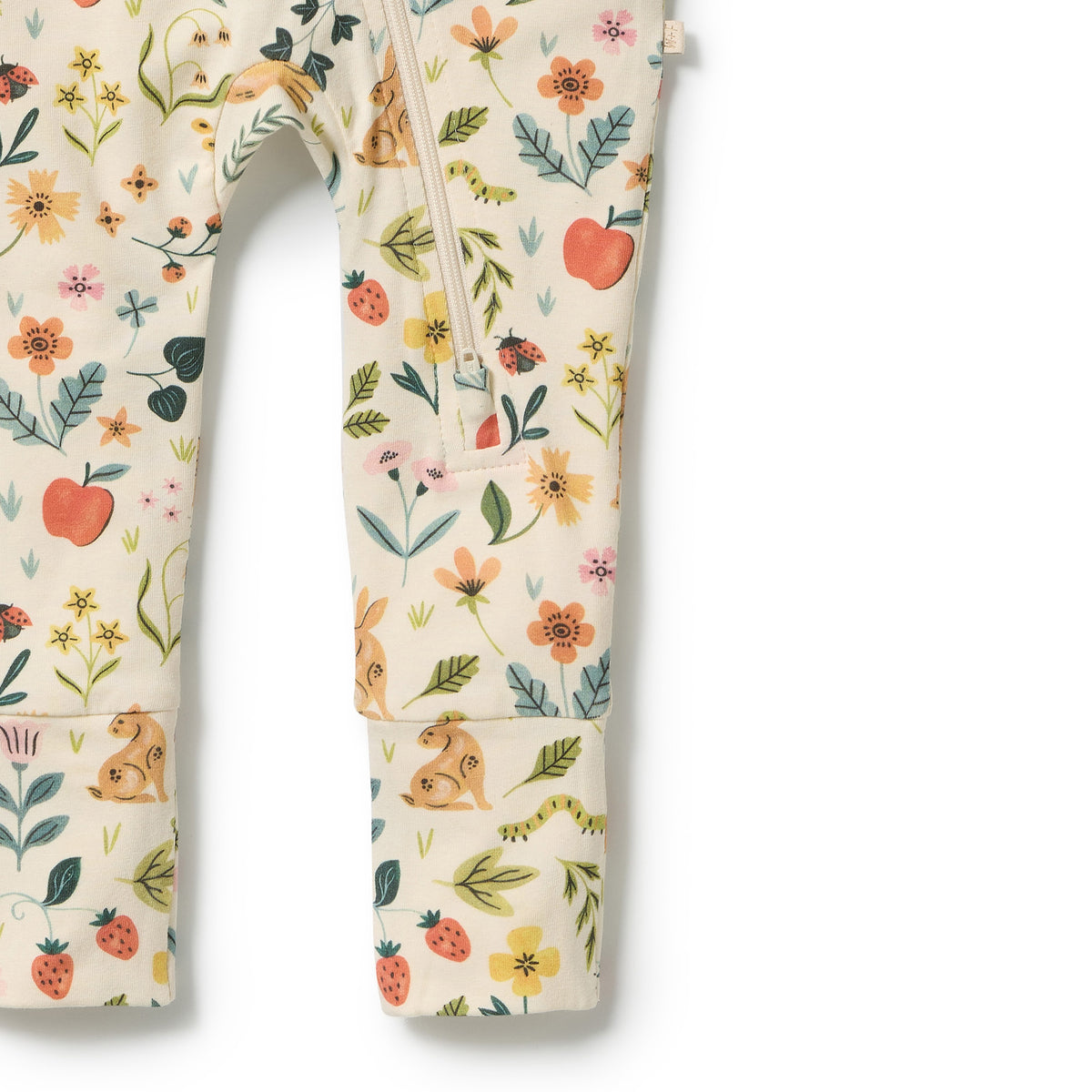Summer Garden Organic Zipsuit