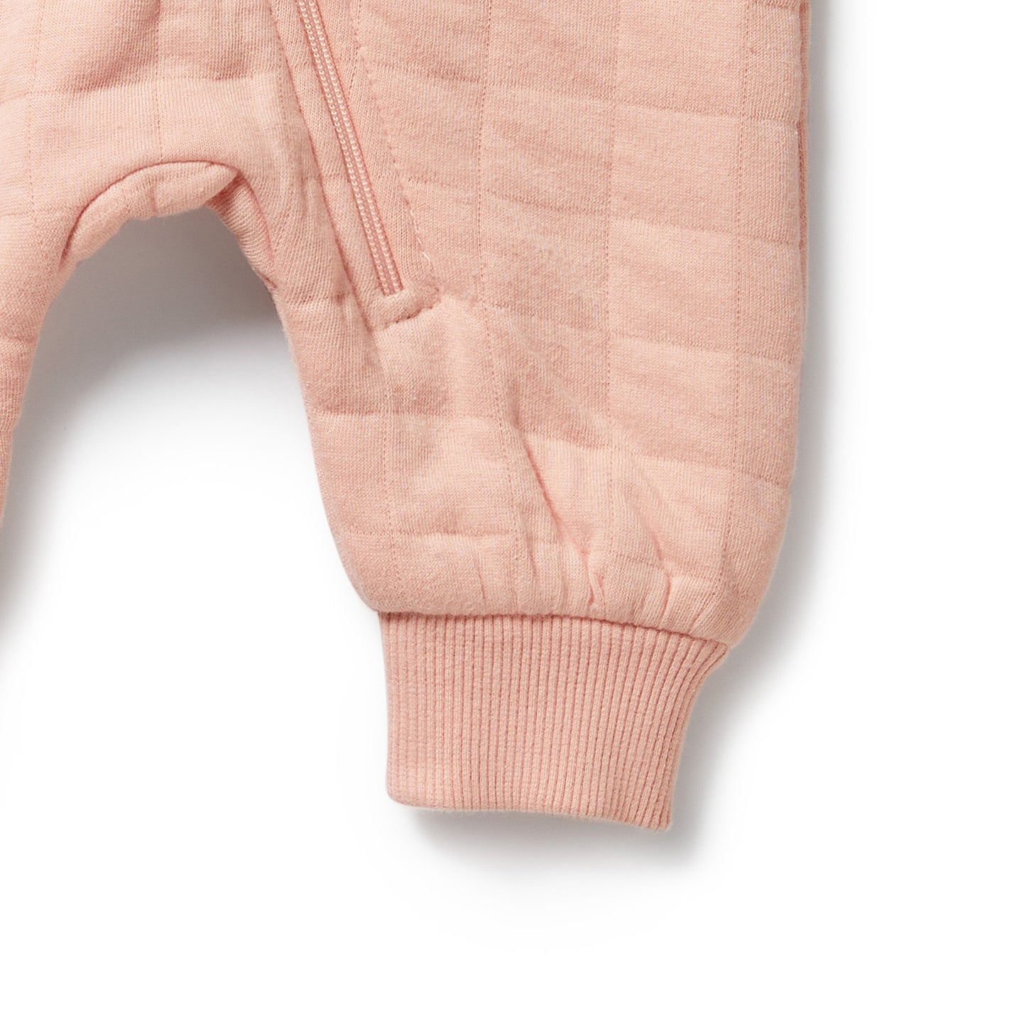 Pretty Pink Organic Quilted Growsuit