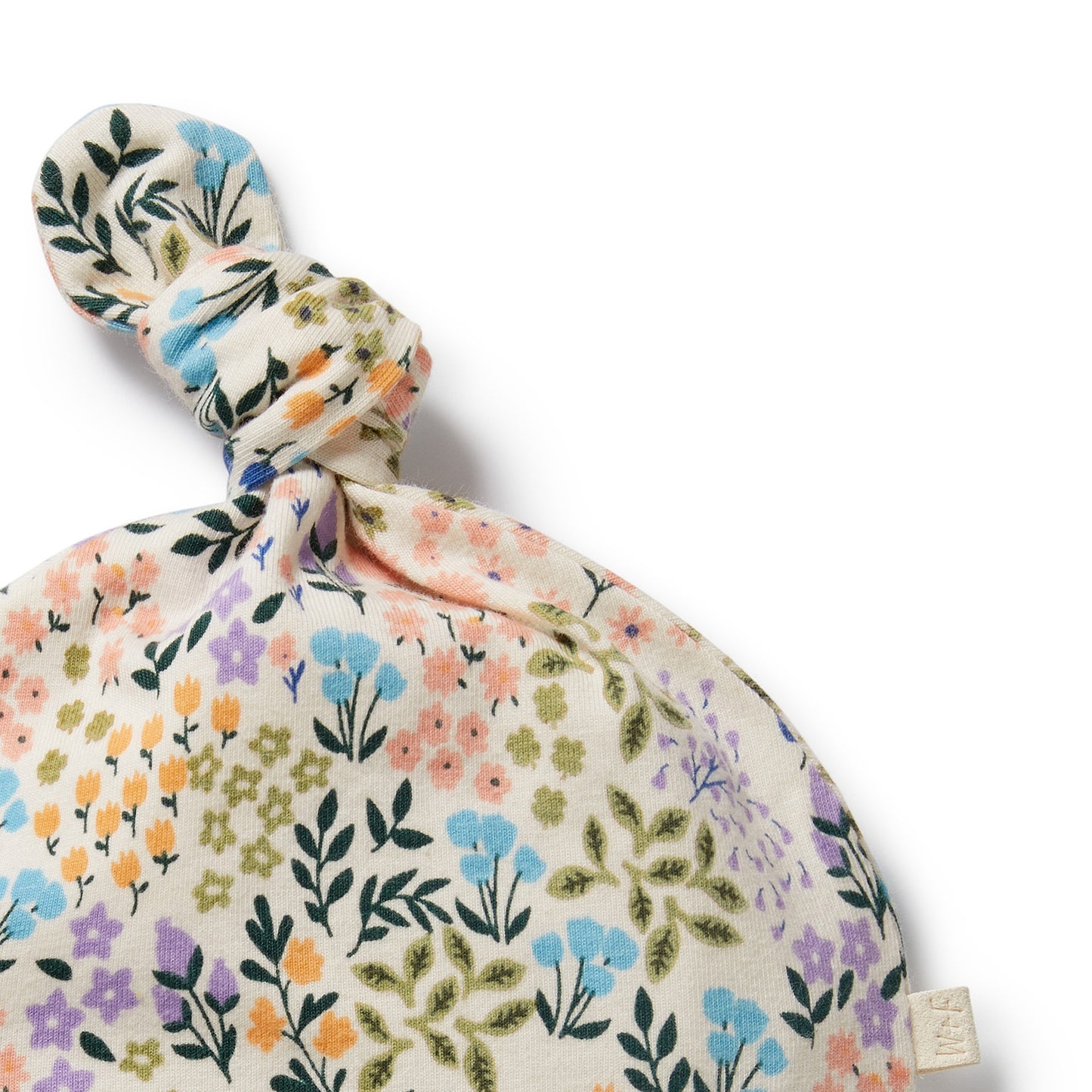 Tiny Bloom Organic Knot Hat