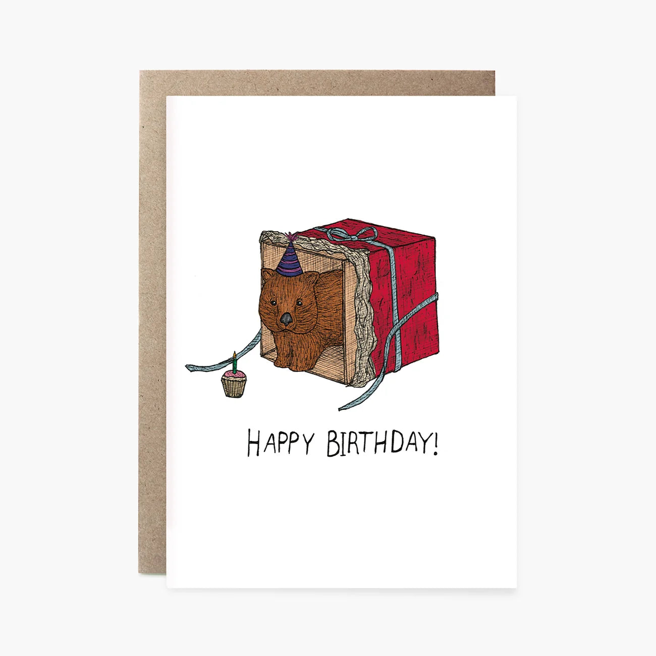 Greeting Card / Wombats Present