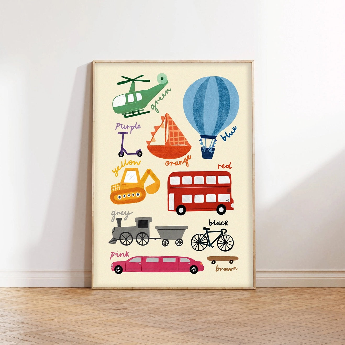Colours Transport Art Print