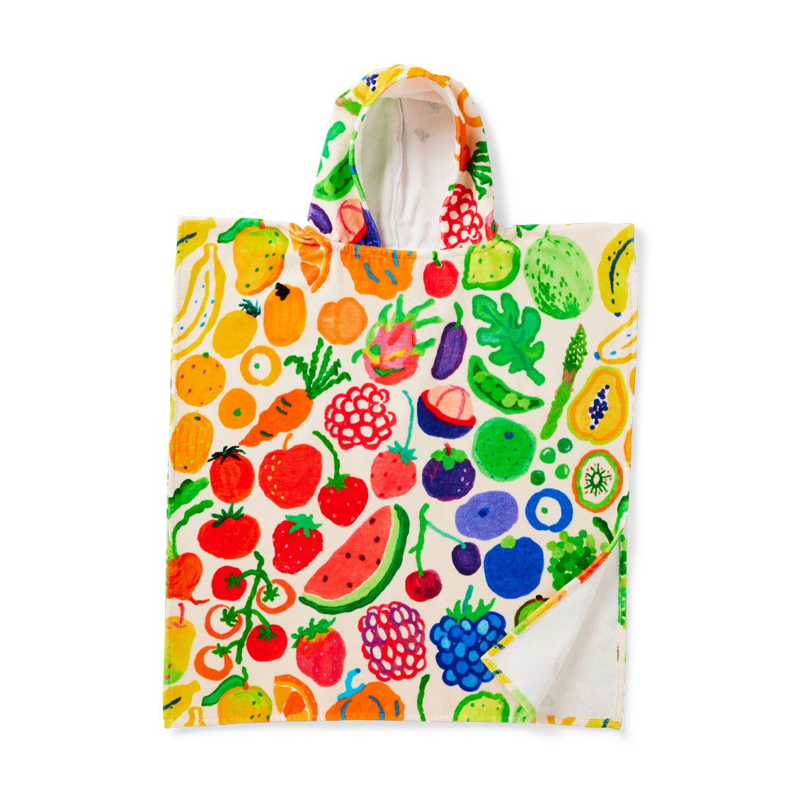 Eat The Rainbow Kids Hooded Towel