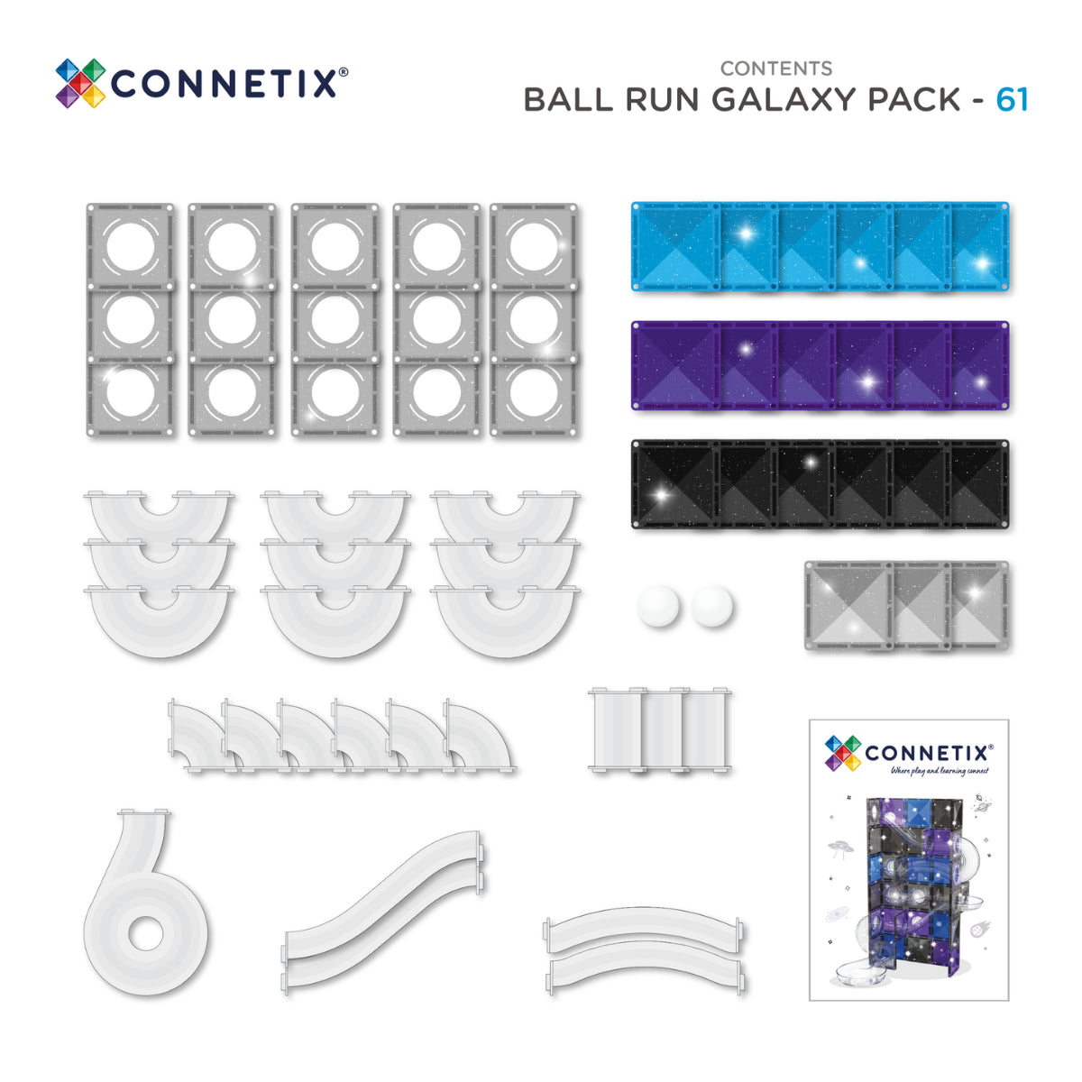 Ball Run Galaxy Pack 61pc