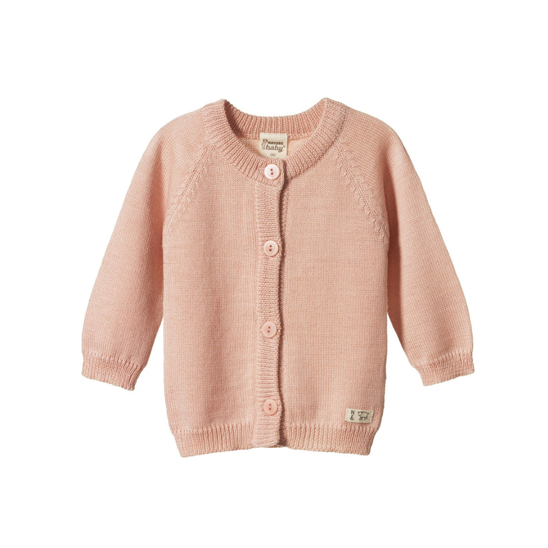 Merino Knit Cardigan / Rose Dust