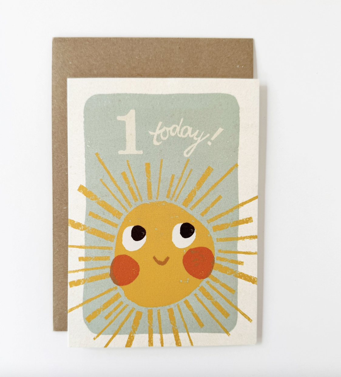 1st Birthday Today Sun Greeting Card