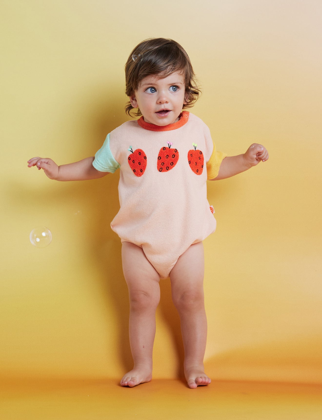 Tiny Orchard Terry Short Sleeve Bodysuit