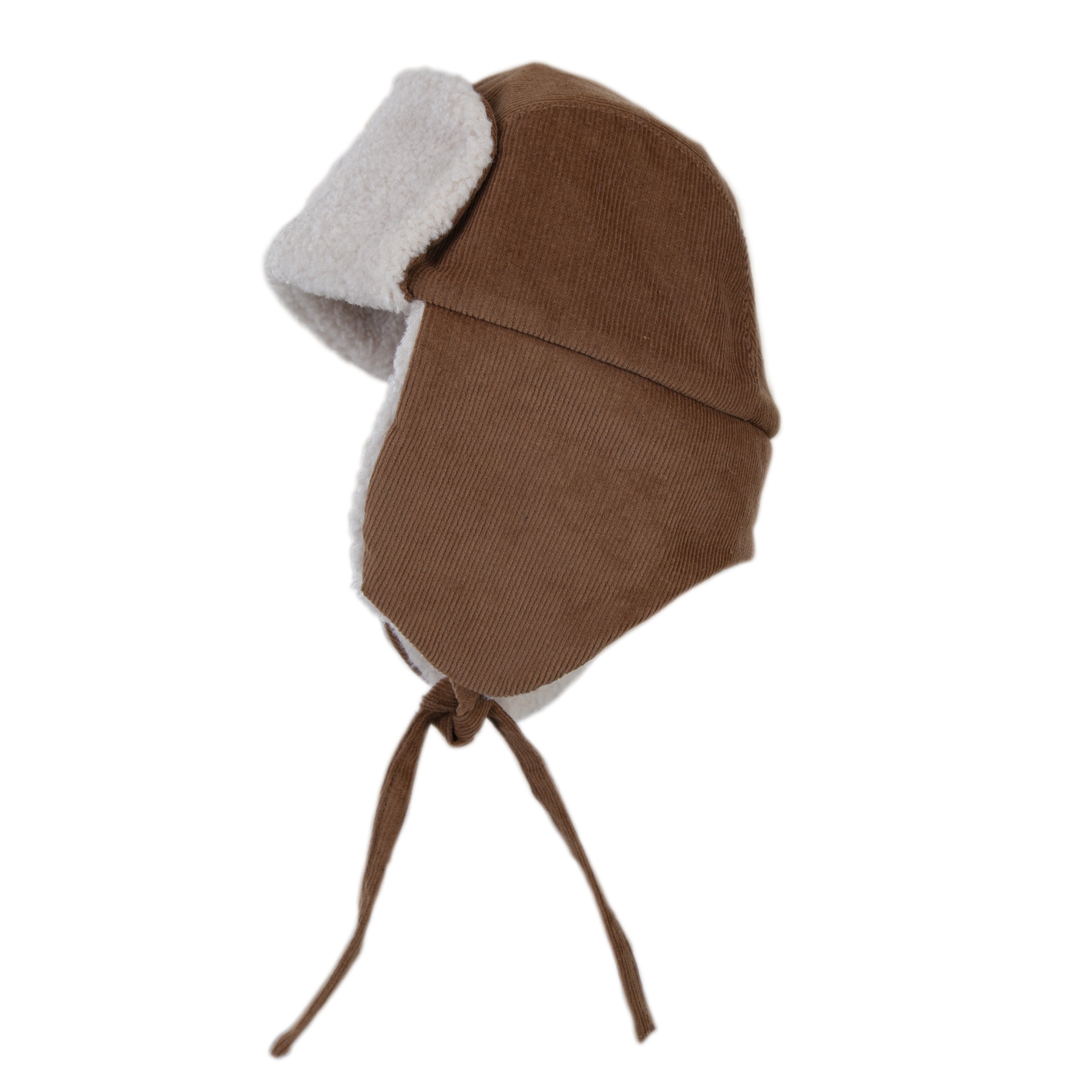 Aviator Cord Beanie / Chestnut Little General Kids