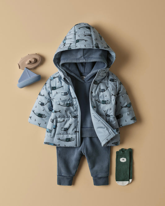 Woolly Whales Puffer Jacket