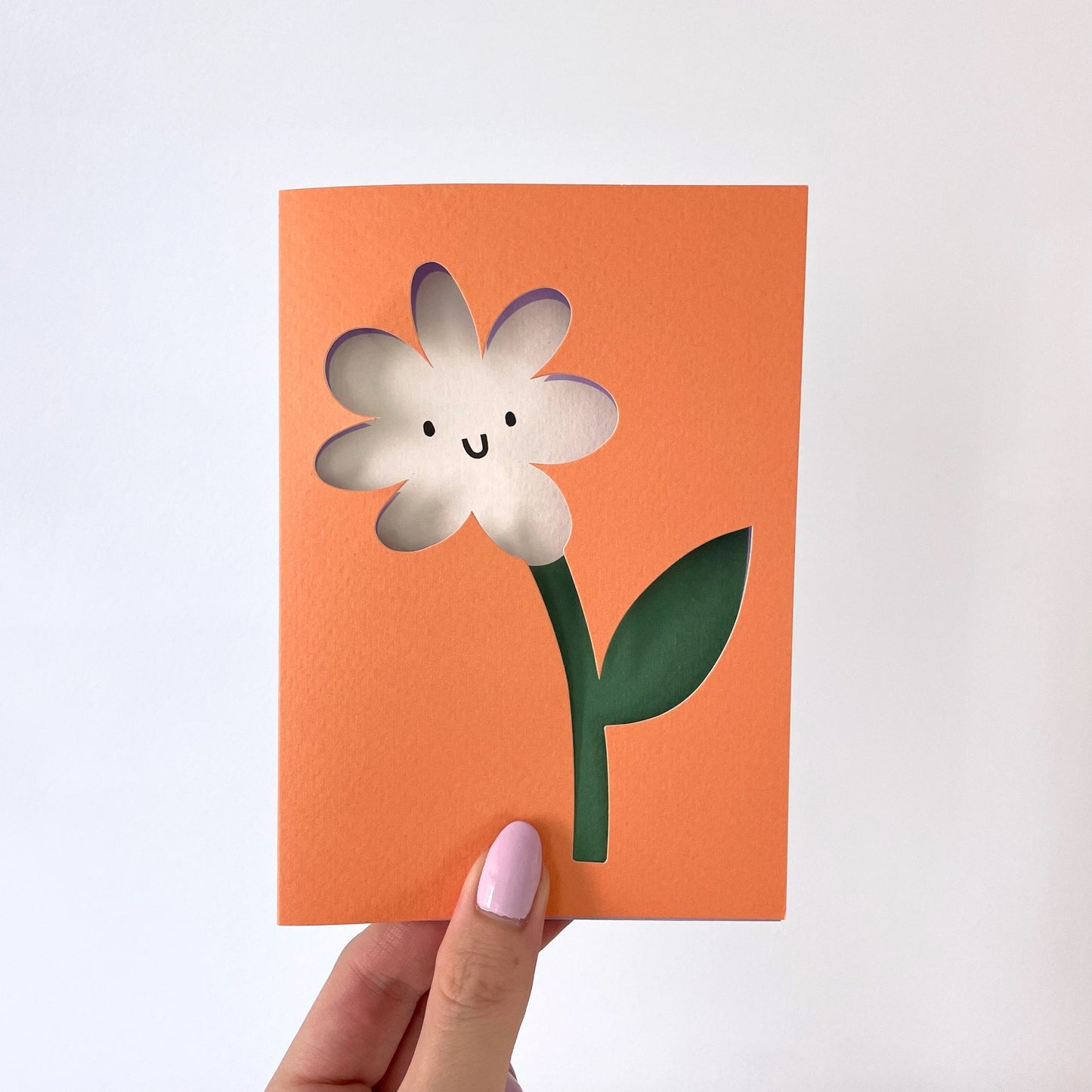 Flower Die Cut Greeting Card