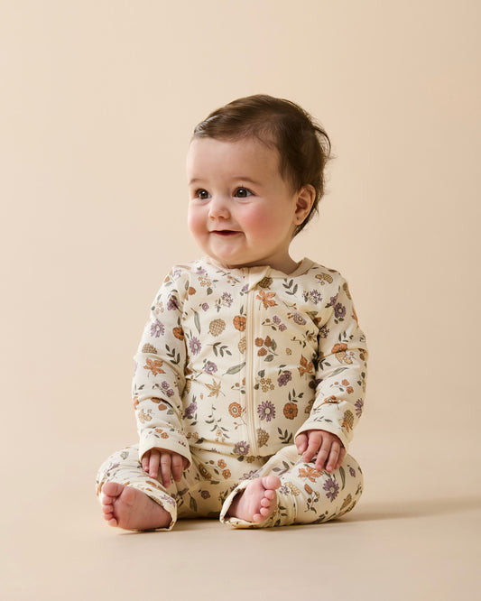 Maple Glow Organic Zipsuit