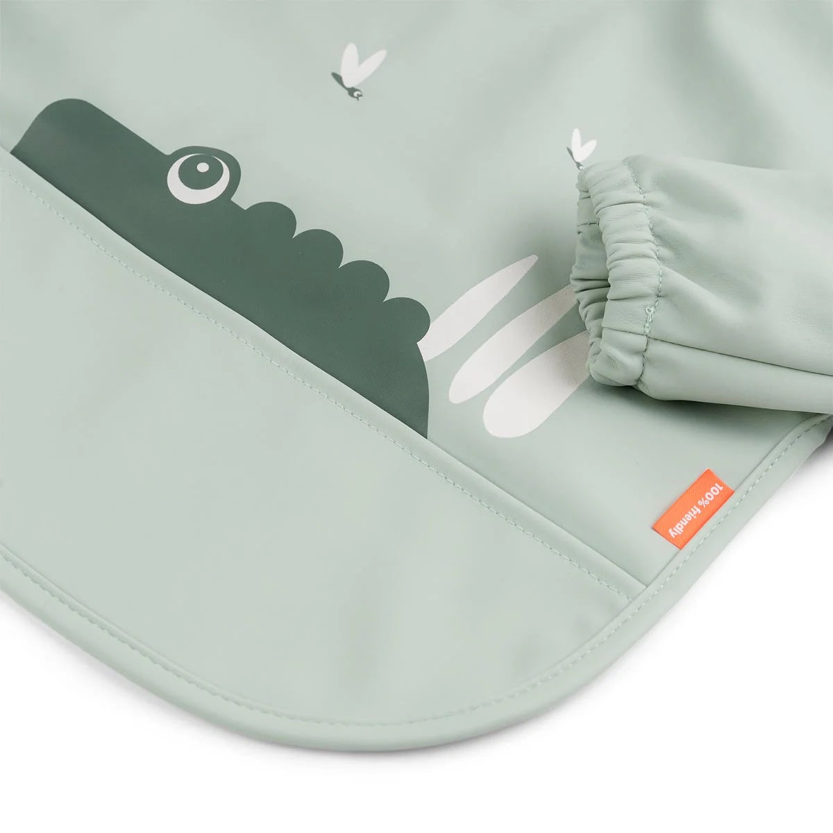 Long Sleeve Pocket Bib / Croco Green