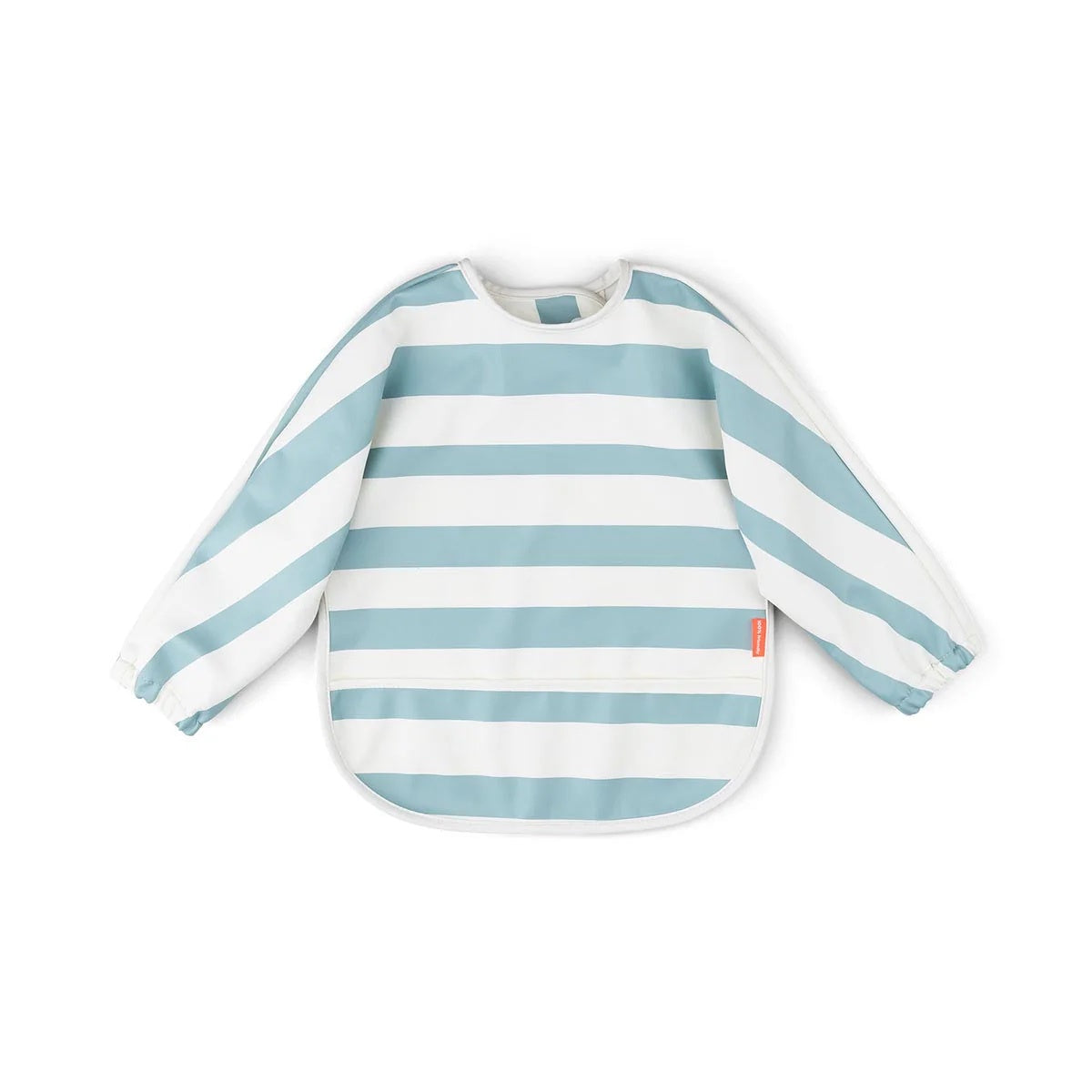 Long Sleeve Pocket Bib / Blue Stripe
