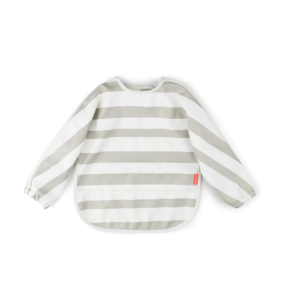Long Sleeve Pocket Bib / Sand Stripe