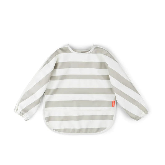 Long Sleeve Pocket Bib / Sand Stripe