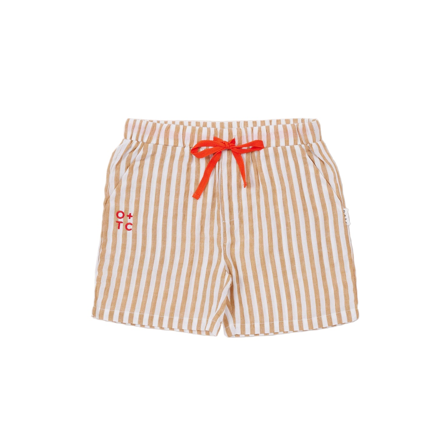 Amber Stripe Midi Shorts