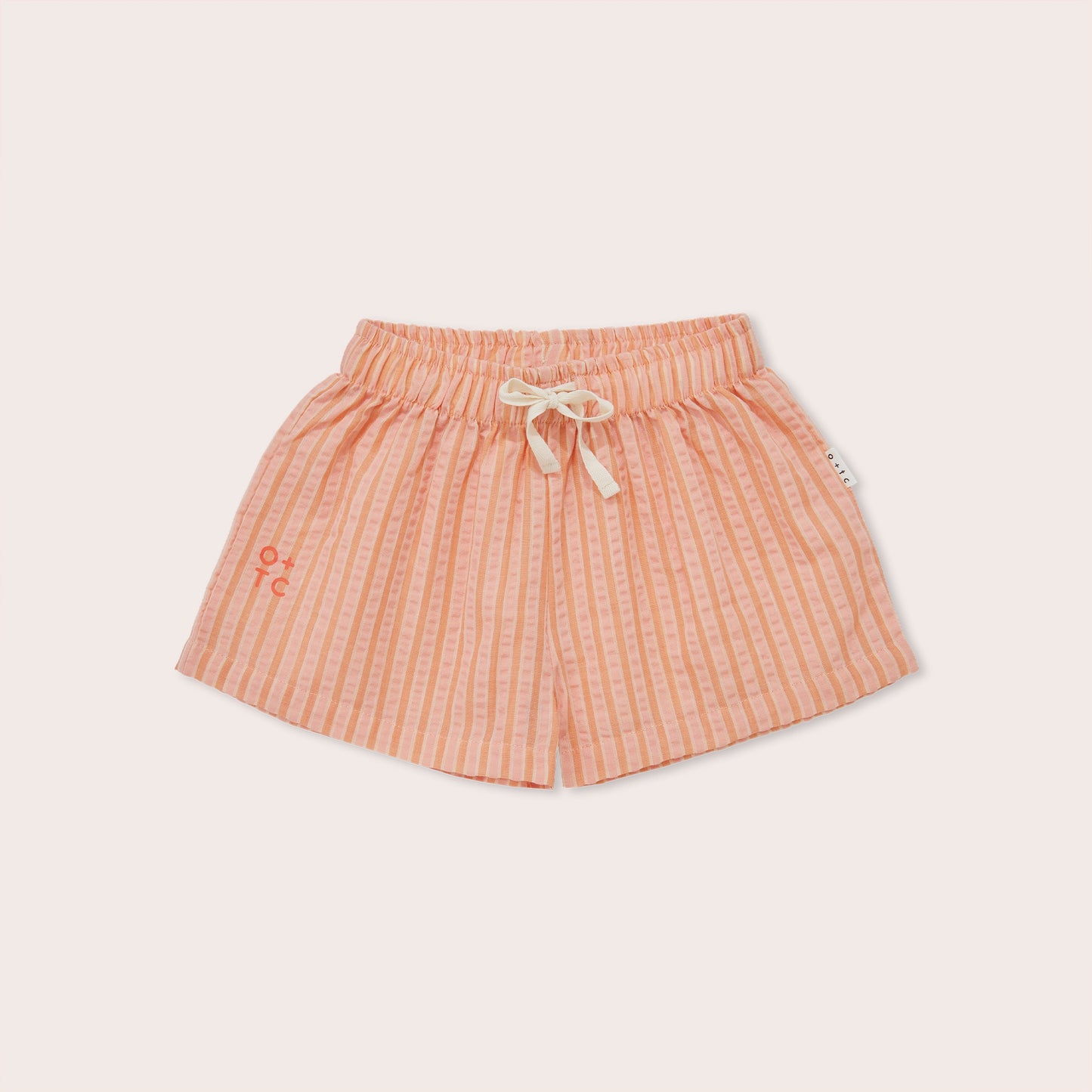 Cantaloupe Stripe Wide Shorts