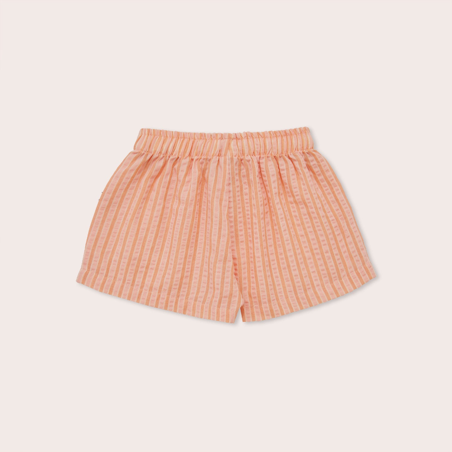 Cantaloupe Stripe Wide Shorts