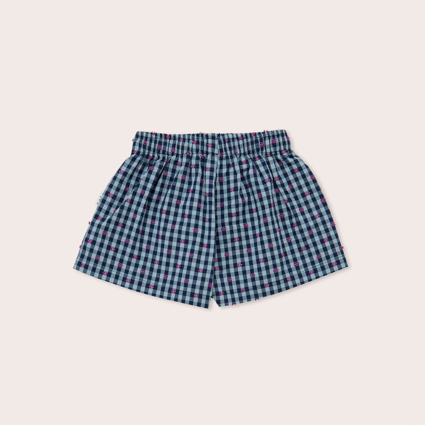 Gingham Bows Wide Shorts