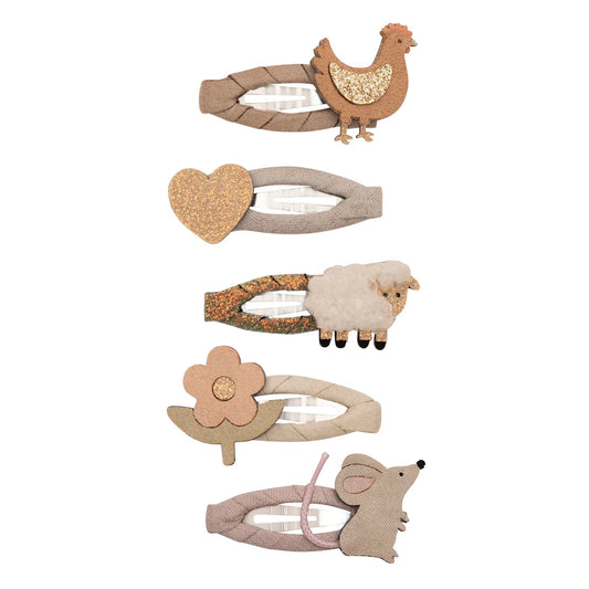 Farm Animal Gold Clips