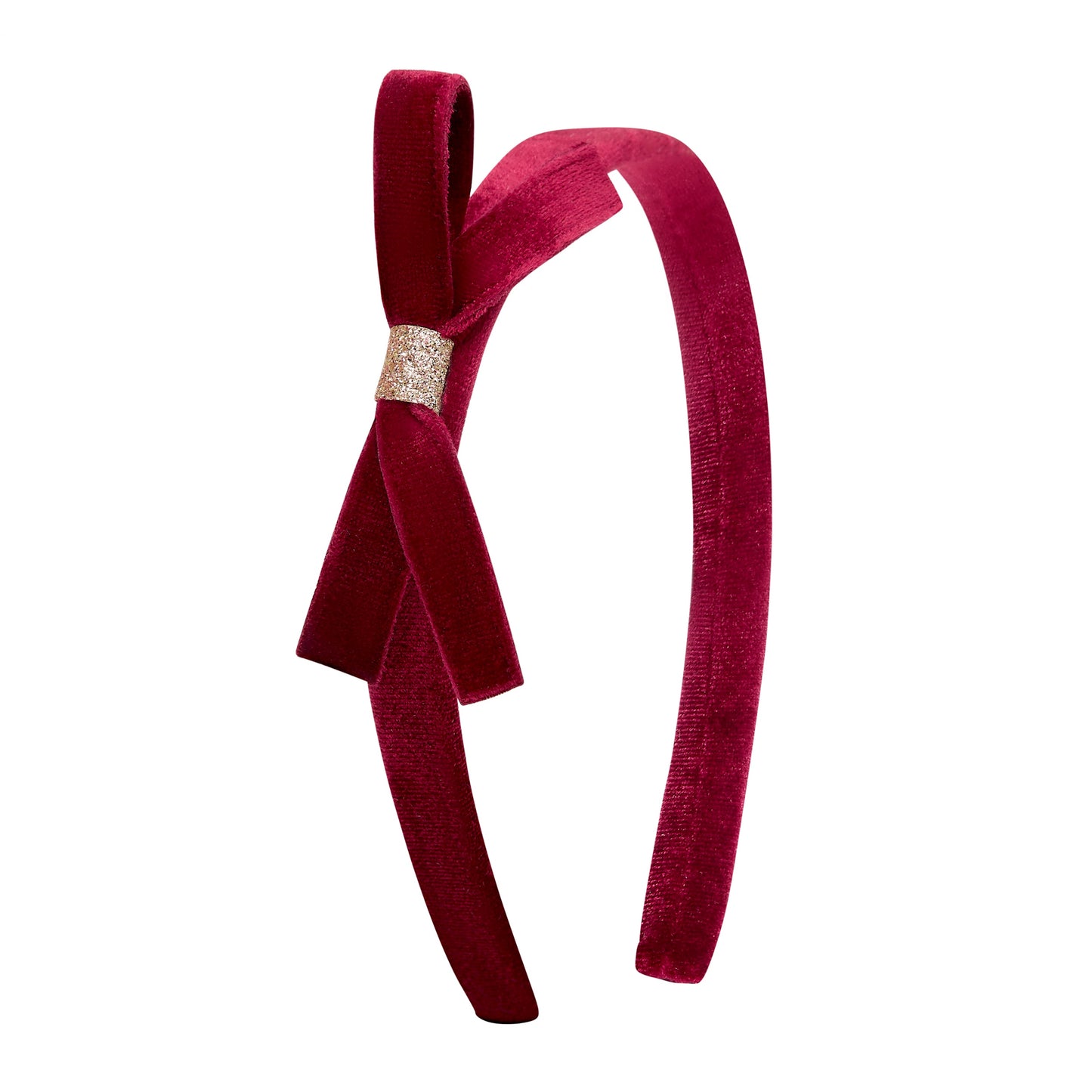 Bow Headband Burgundy